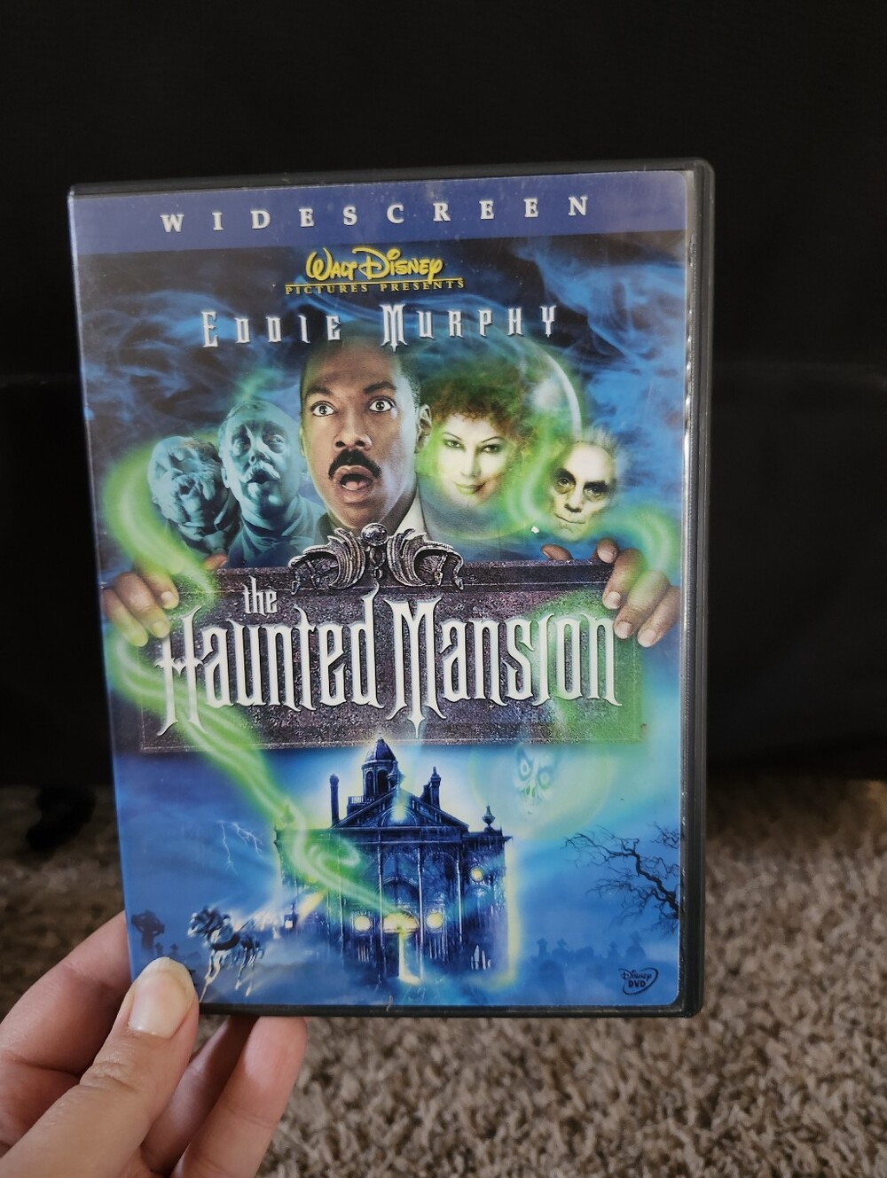 Disney The Haunted Mansion DVD — Blue & Green Cover Art